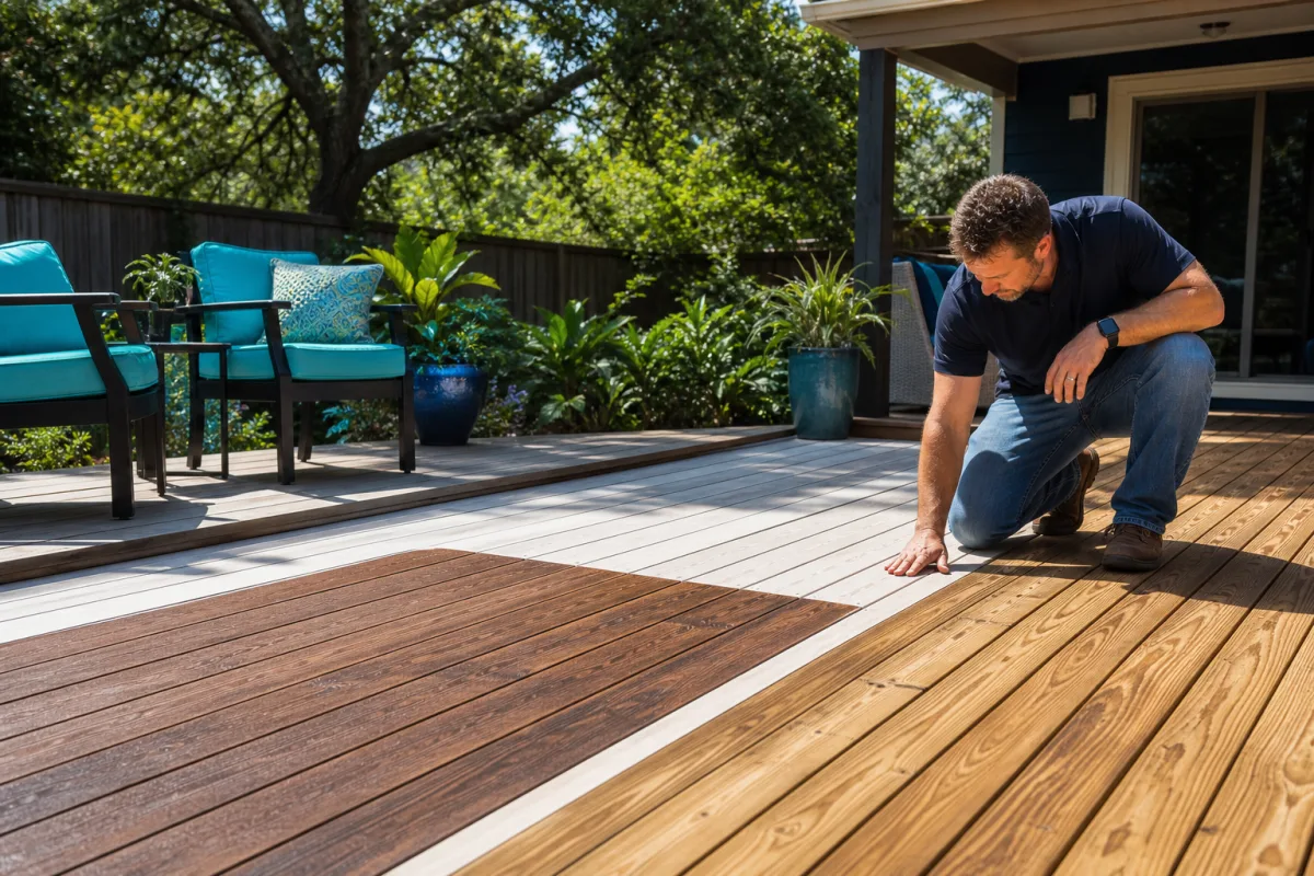 Deck Painting vs Staining for Texas Homeowners