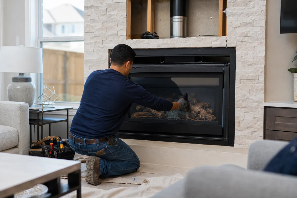 Gas Fireplace Installation Cost in Texas